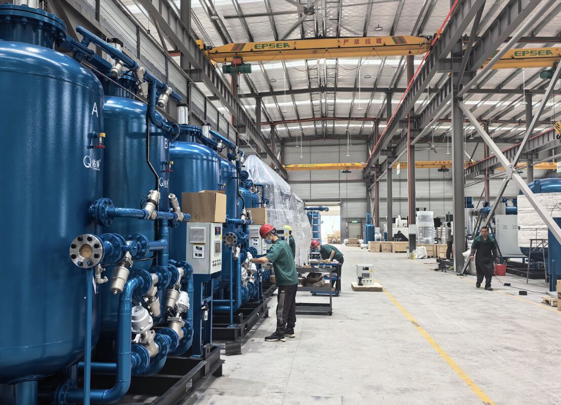Γεννήτρια αζώτου EPV-15MZ+ Plus Twin Tower PSA με 99,999% εξαιρετικά υψηλή καθαρότητα και ταχύτητα ροής 15 Nm3/h με έλεγχο PLC
